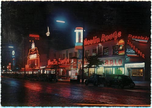 Postcard titled: Hamburg, St Pauli, Reeperbahn