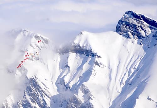 Patrouille Suisse with SWISS C-Series