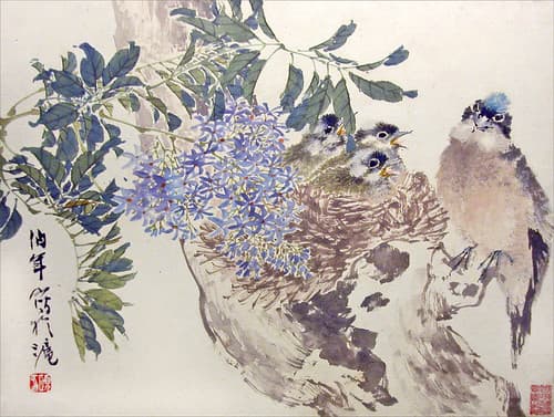 Oiseaux de Ren Yi (Shanghai Museum, Chine)