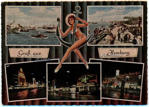 Postcard titled: Greetings from Hamburg