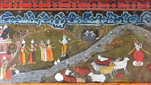 Krishna, le divin bouvier (fort Junagarth, Bikaner, Inde)