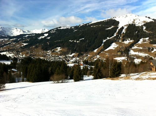 Les Gets Ski Area in Portes du Soliel Ski Domain, France