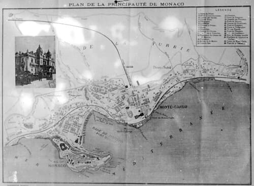 Plan de la principauté de Monaco