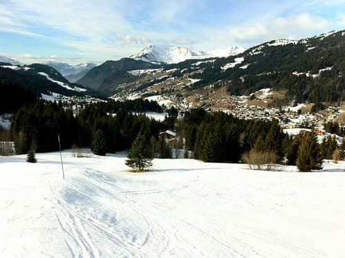 Les Gets Ski Area in Portes du Soliel Ski Domain, France