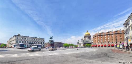 Saint Isaac's Square. Saint-Petersburg. Исаакиевская площадь. Санкт-Петербург.