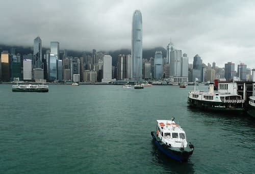 Star Ferry Hong Kong Island from Kowloon