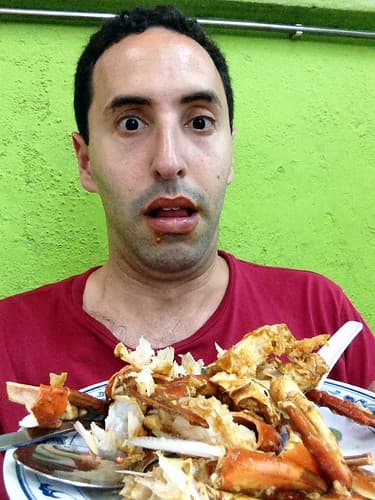 Chili Crab at No Signboard in Geylang - Singapore