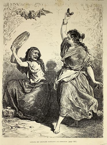 "Gitana de Grenade dansant le zorongo"