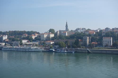 Belgrade (vue de Novi Beograd), Serbie
