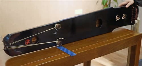 La cithare chinoise : guqin (musée de Nanjing, Chine)