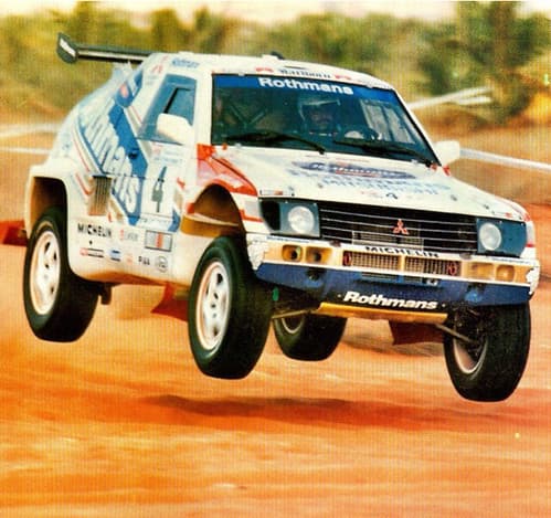 Saeed Alhajri with Henre Magne in UAE Desert Challenge 1993 1st place overall .dakar rally dubai rallynasser al attiyah qatar rally dubai rally oman rally