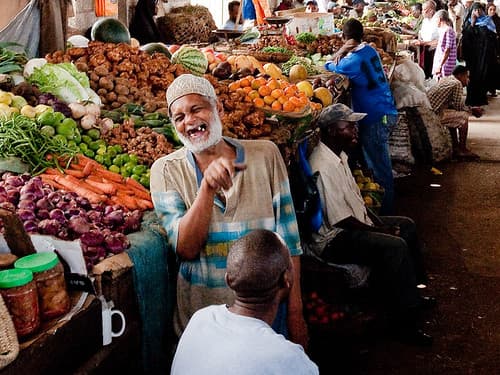 Mombasa vegetable market