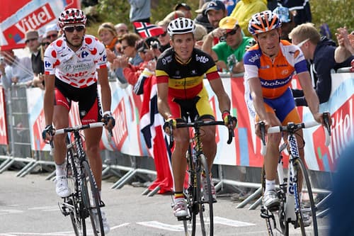 Jelle Vanendert, Philippe Gilbert et Grischa Niermann