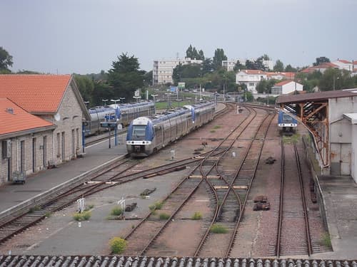 VUE SUR LA GARE DE ROYAN