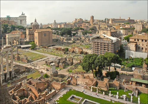 Le Forum Romain, partie nord-ouest (Rome)