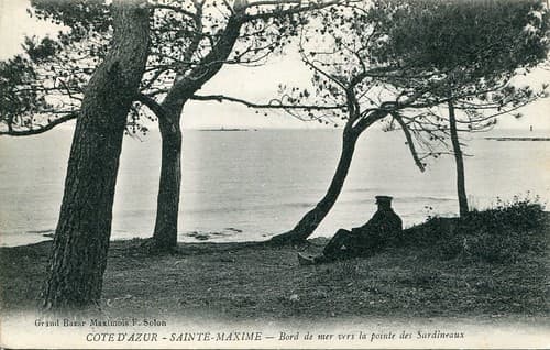 Côte d'Azur - Sainte-Maxime. Bord de mer vers la pointe des Sardineaux (c.1916)