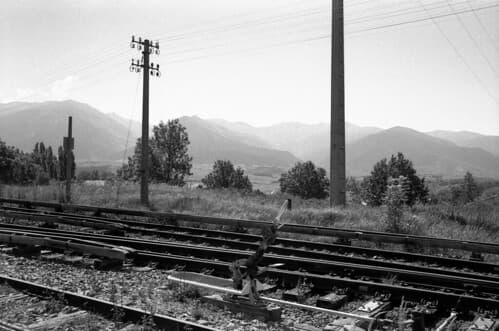 Ligne du Train Jaune, vers Font-Romeu, été 2011
