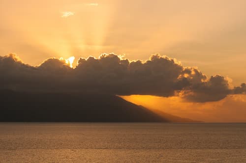 Sunset over Trujillo, Honduras
