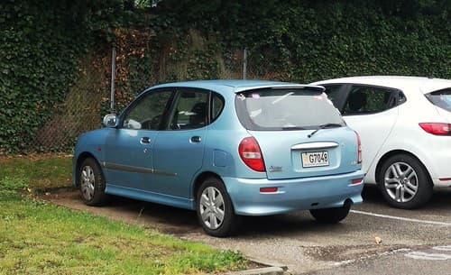 Daihatsu Sirion Andorre plate