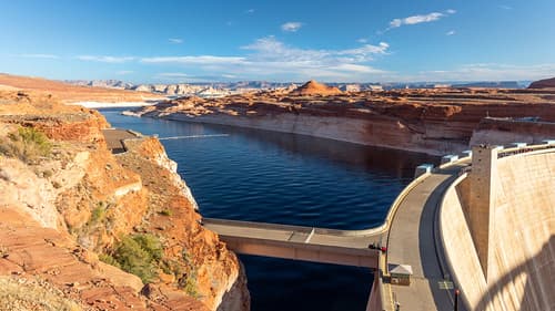 Le barage de Glen Canyon sur le fleuve Colorado