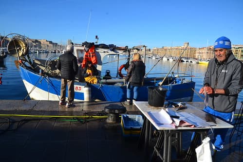 Pêcheurs sur le vieux port