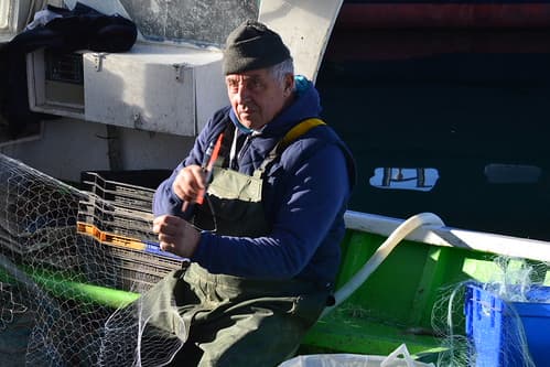 Pêcheur sur le vieux port