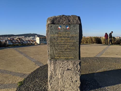 Operation Dragoon, August 1944, memorial at Cap d'Agde