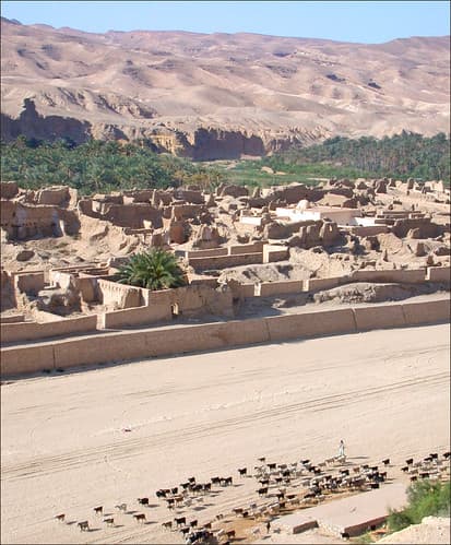 Le vieux village de Tamerza (Tunisie)