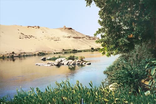 Le Nil à Assouan (Égypte)