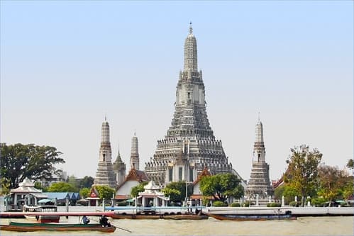 Le Wat Arun, temple de l'Aube (Bangkok, Thaïlande)