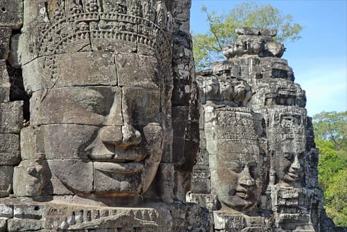 Tours à visages (Bayon, Angkor Thom, Cambodge)