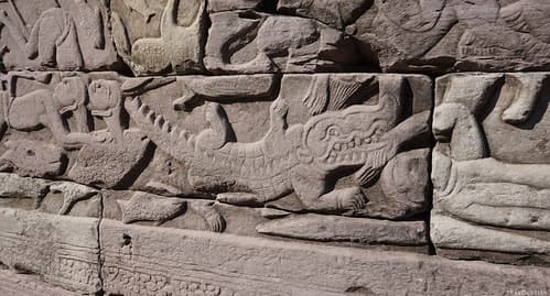 Bas relief, Banteay Chhmar Temple, Cambodia
