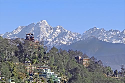 Nagarkot au pied de l'Himalaya (Népal)