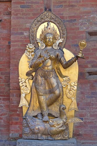 La déesse Ganga (Patan, Népal)