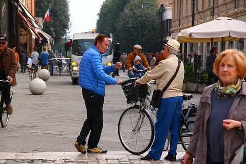 Cohabitation piétons - cyclistes à Rimini 25