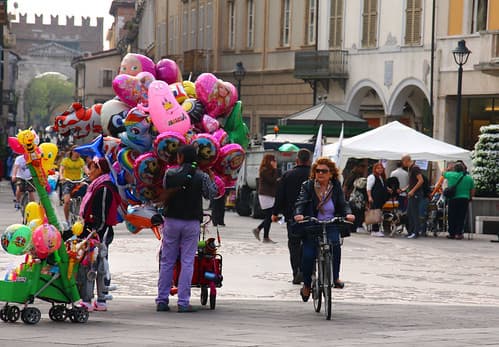Cohabitation piétons - cyclistes à Rimini 4