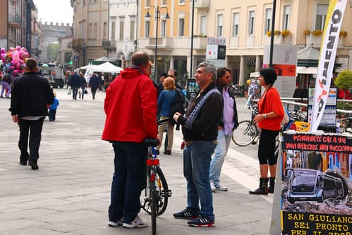 Cohabitation piétons - cyclistes à Rimini 5