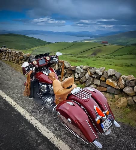 Indian bike in Spain