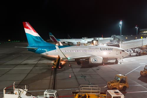 Luxair Boeing 737-700 at Vienna Airport