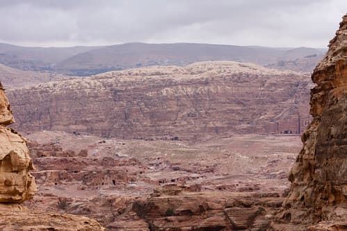 Vue générale du site de Petra