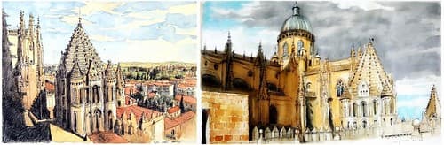 Salamanca - Castilla - España - la catedral