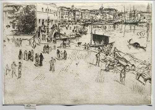 "La Riva n°1" de J. M. Whistler (Musée d'Orsay, Paris)