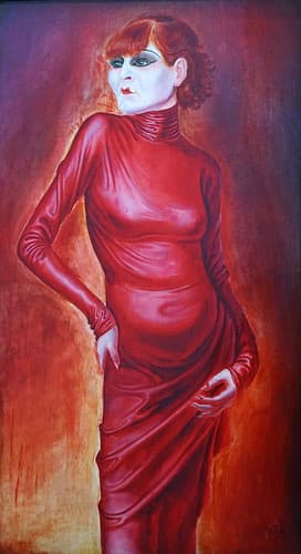 "Portrait d'Anita Berber" d'Otto Dix (Centre Pompidou, Paris)