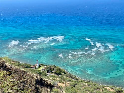 View from Diamond Head Crater, Diamond Head, Honolulu, HI