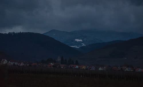 Vue sur Kaysersberg et son château
