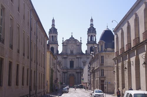 Nancy - Rue Maurice Barres / Cathédrale Notre-Dame-de-l'Annonciation