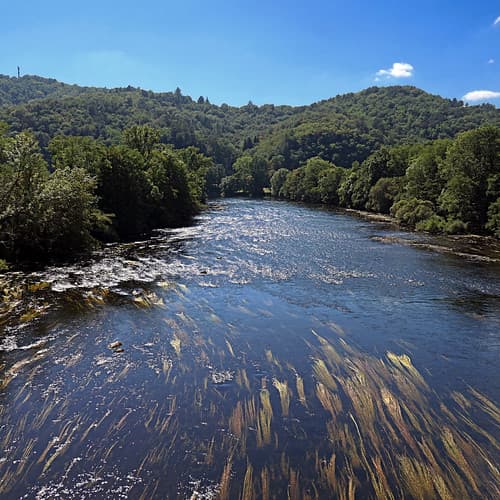La Dordogne à Argentat, Corrèze