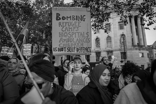 Bombing Refugee camps, Hospitals, Ambulances, Children - is not self defence