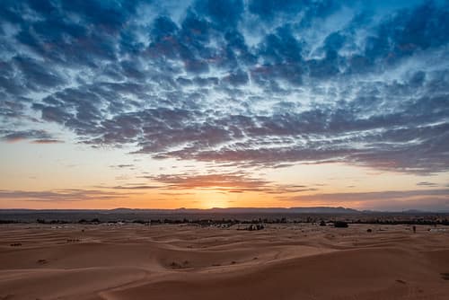 Sunset in Erg Chebbi
