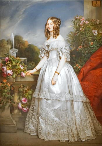 "Portrait de la duchesse de Nemours" de M.P. Laurent (Musée du Louvre, Paris)